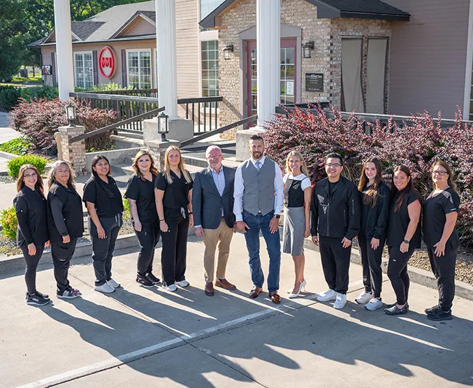 photo of lady brushing teeth